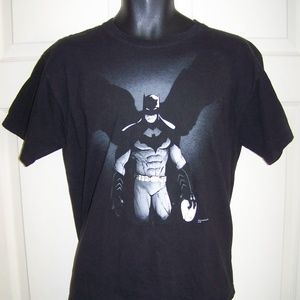 Graphitti black Bat Man t shirt